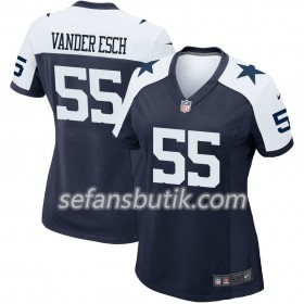 Dallas Cowboys Tröjor Leighton Vander Esch 55 Nike Throwback Alternate - Dame
